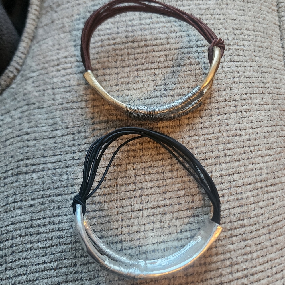 Wire wrapped bracelets